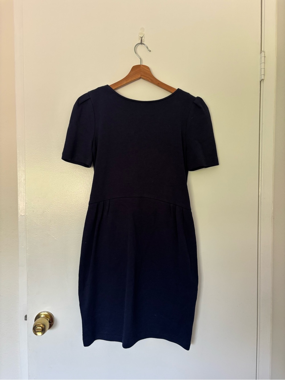 Sessùn Navy Short-Sleeve Sheath Dress - Women
